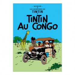 Poster-Tintin au Congo