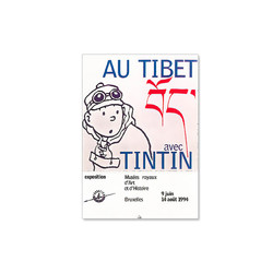 Poster Au Tibet avec Tintin