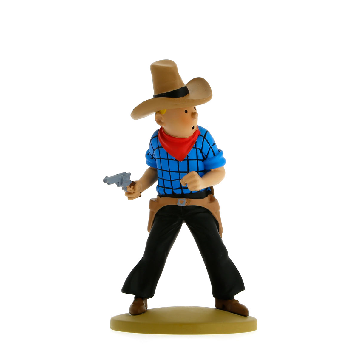 Tintinimaginatio Scene Tintin Cowboy - Chez Les Petits