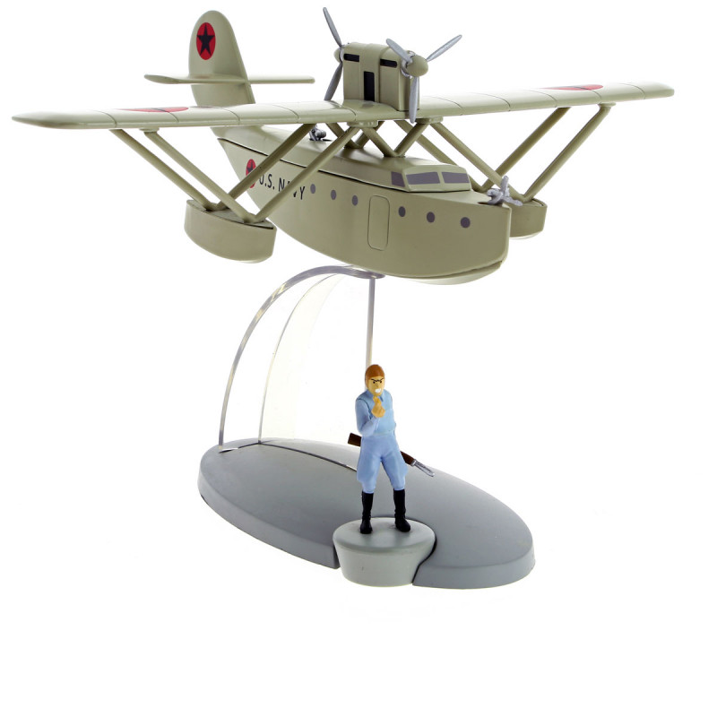 Avion Prototype C48 - Collection Officielle Tintin N°46 - Figurine En Résine MOULINSART - Neuf