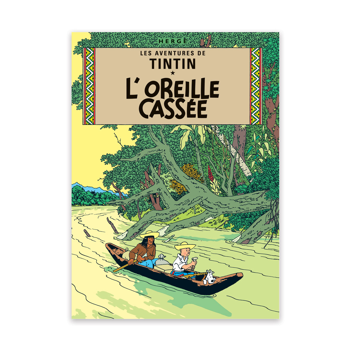 Tintin - Tintin L'Oreille cassée A2 C Noir et Blanc - première édition 1937