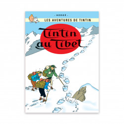 Postcard-Tintin in Tibet