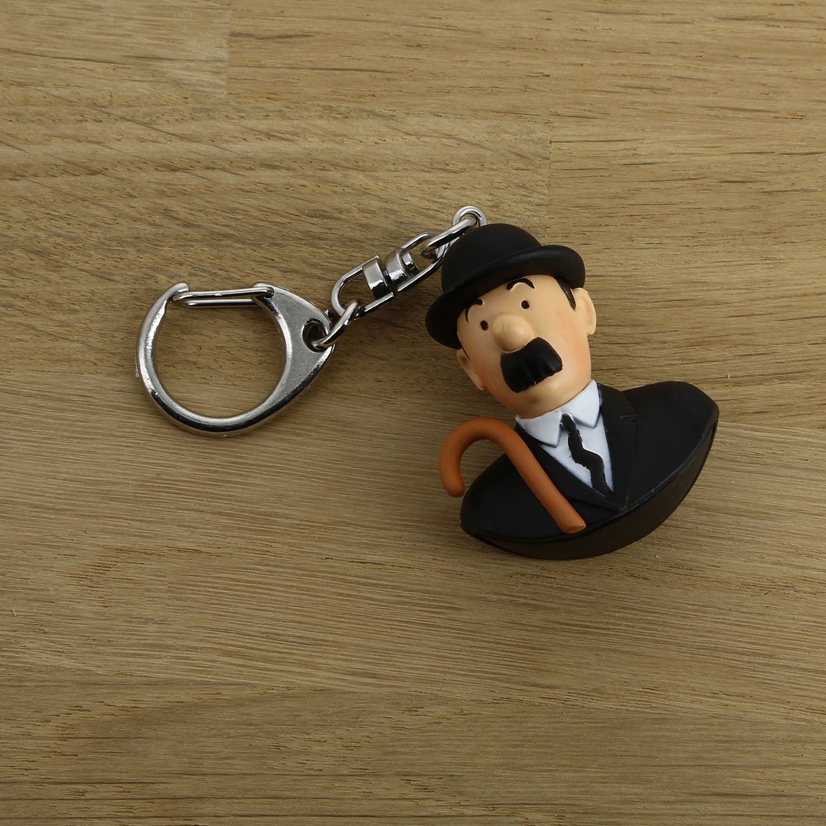 Porte-clés Dupond (Tintin) 8.5x4.5x1.5 Cm - Neuf Avec étiquettes, Cristal Et Plastique