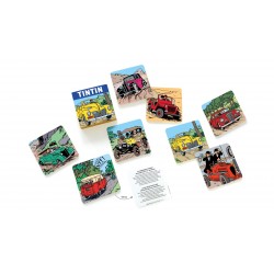 Set of 8 Tintin Cars Coasters