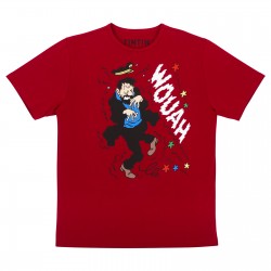 T-shirt Haddock "Wouah" red