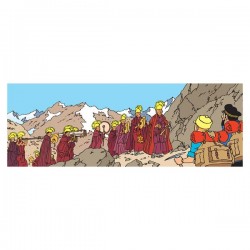 Postcard Tintin-Procession...