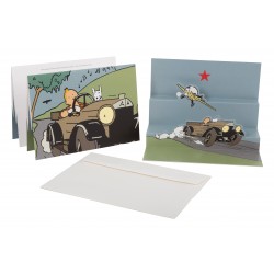 Postcard Tintin-The Amilcar...