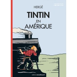 Postcard-Tintin in America