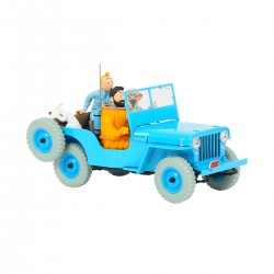 Kuifje Auto N°4-De blauwe jeep