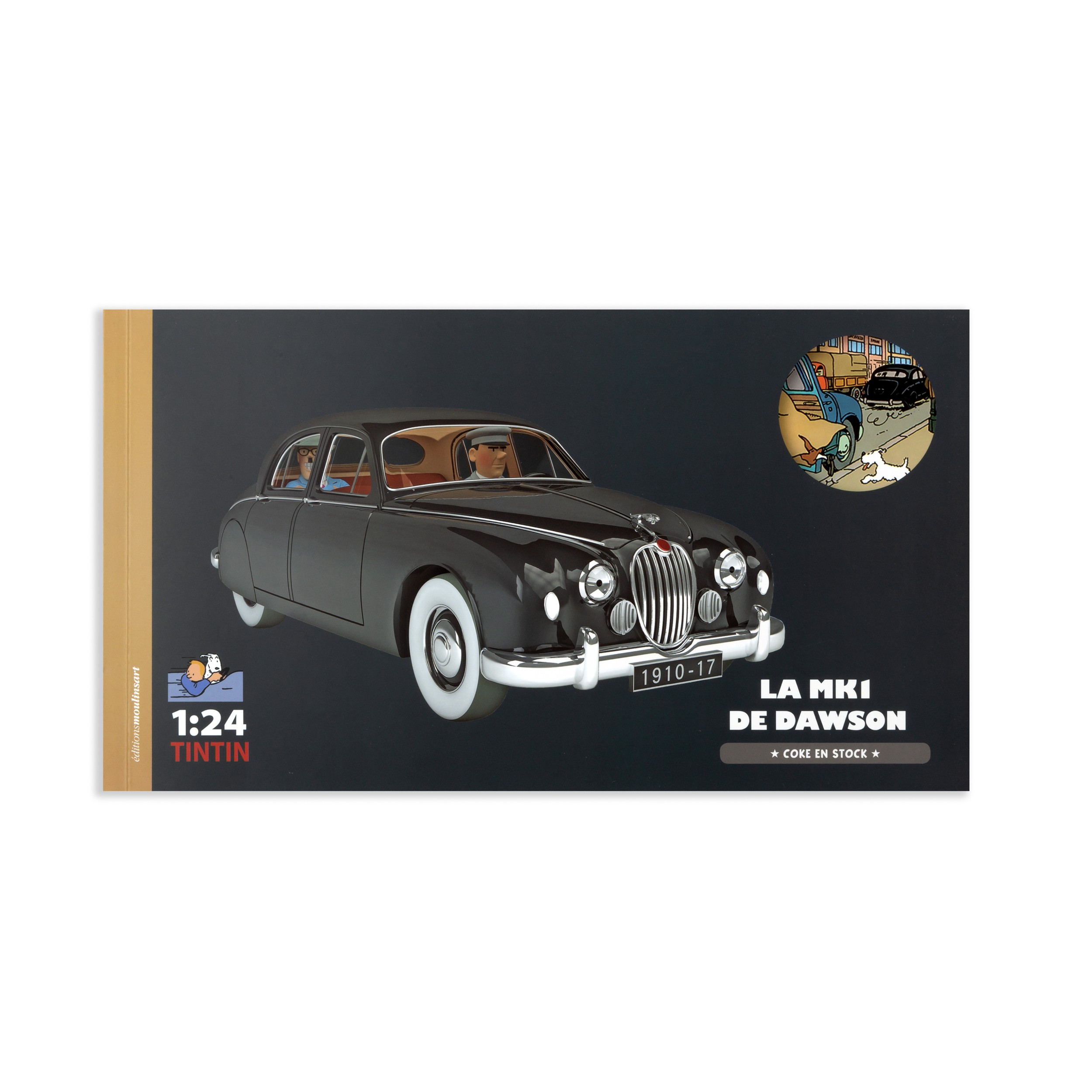 Model car - Les Voitures de Tintin 1/24e - La Jaguar des ravisseurs - L