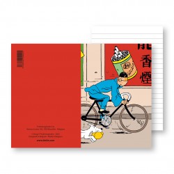 Carnet de notes-Tintin vélo
