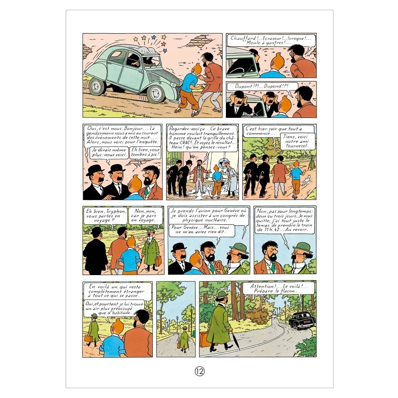 Voiture Des Agents Des Bordures – Collection Hachette Tintin, échelle 1/24, état Occasion