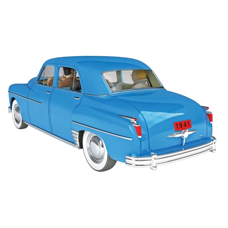 Dodge Coronet Bleue Hachette Les Voitures de Tintin 1/24 en Blister