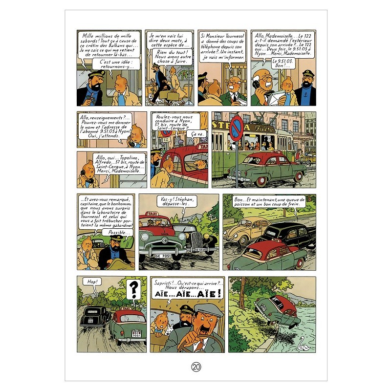 Voiture Des Agents Bordurés – Tintin – Collection Hachette – Échelle 1/24 – Occasion