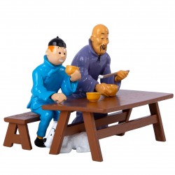 Tintin - Scène déjeuner -...