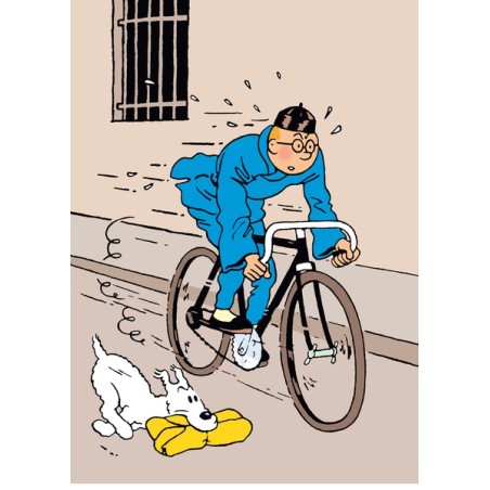 Comprar Figurita Tintín B/N 03: Tintin Cycliste Et Milou À Shanghai Comprar Figurita Tintín B/N 03: Tintin Cycliste Et Milou À Shanghai
