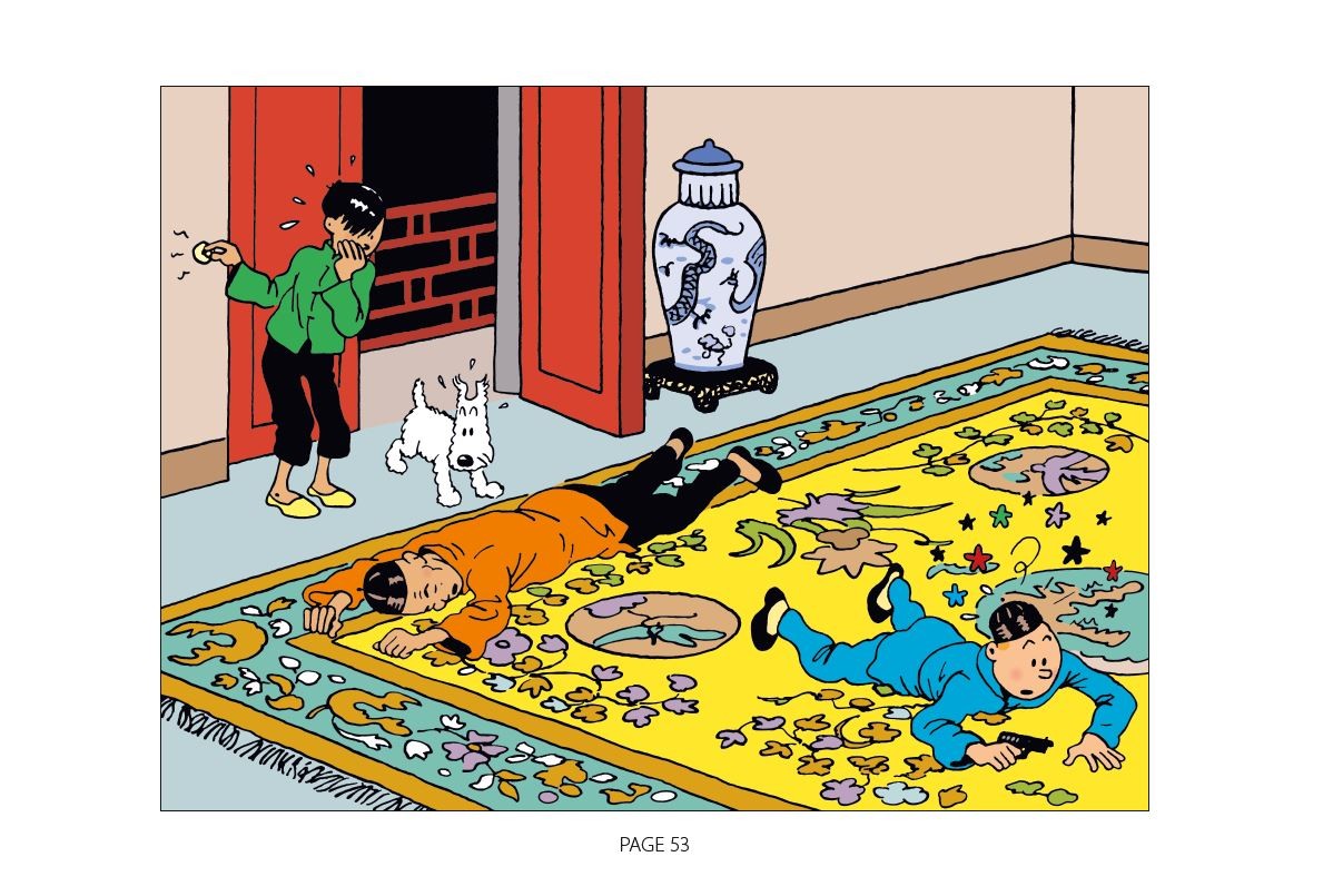 Kleurenalbum - De blauwe Lotus (2025) - Home | BOUTIQUE.TINTIN.COM