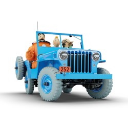 Kuifje Auto - Blauwe Jeep,...